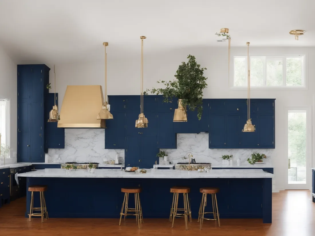 Large coastal estate illuminated by warm golden-hour light